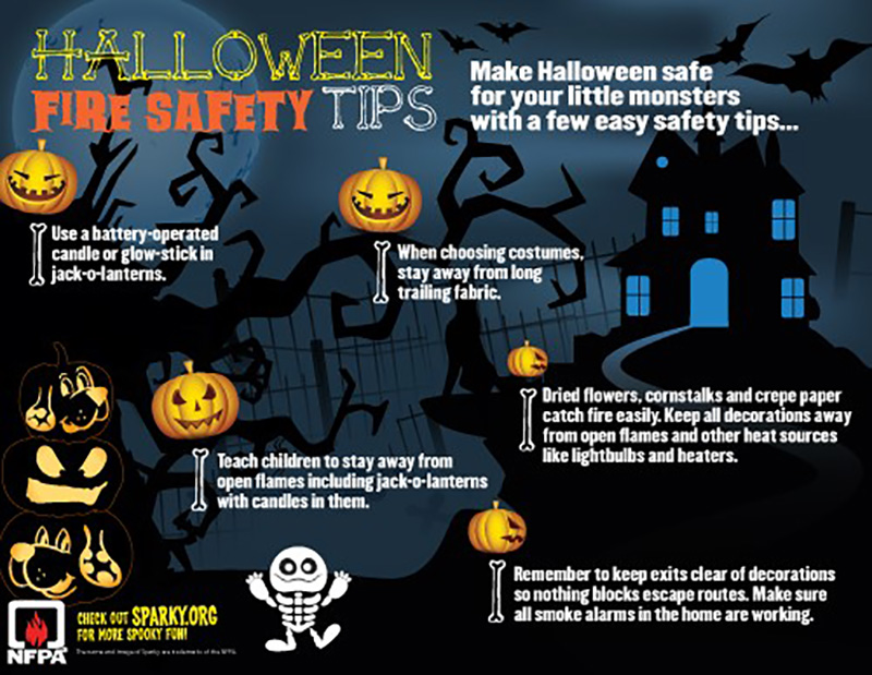 Halloween Safety Tips Infographic