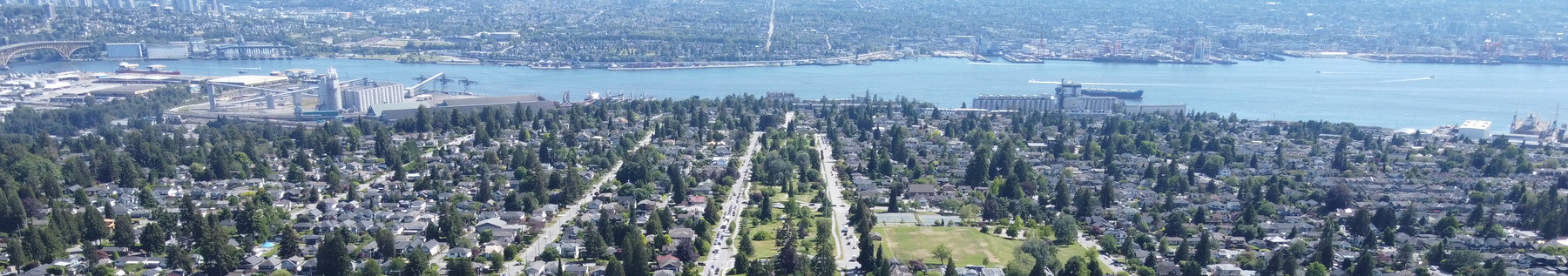 Aerial photo of the City of North Vancouver