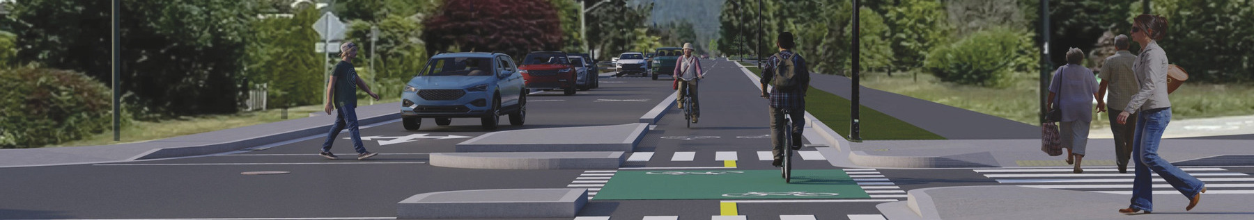 Typical W Grand Boulevard Intersection Treatment