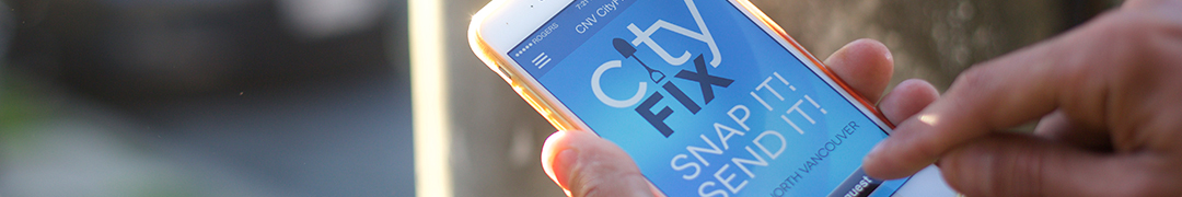 CityFix app used on mobile