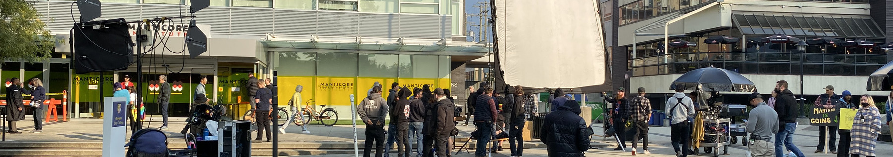 2022-10-18 So Help Me Todd  Filming at Civic Plaza and Library