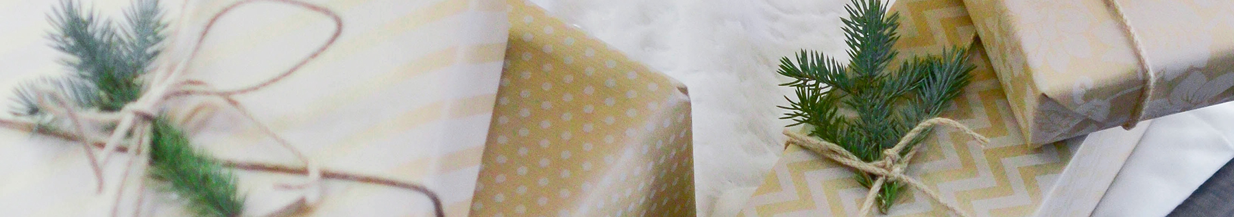 sustainably wrapped gifts