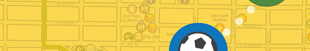 graphic of map and soccer ball