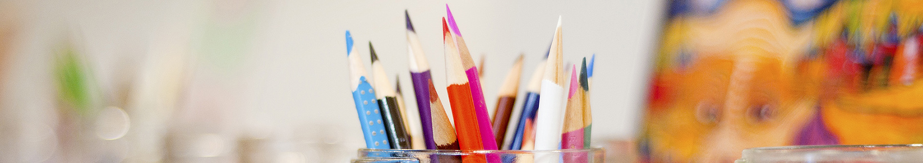 pencil crayons banner