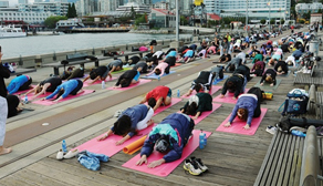 Yoga on the Pier North Vancouver