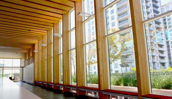 City Hall interior and windows