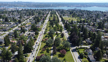 view of trees and City streets