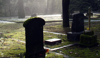 Cemetery headstones
