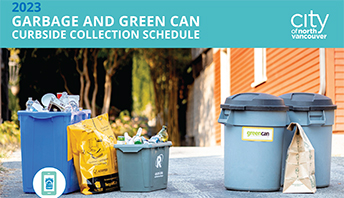 cover of Garbage and Green Can Collection Schedule
