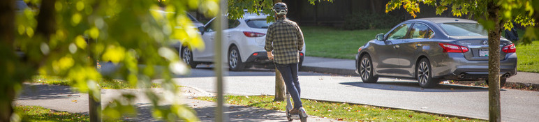 E-scooter in Victoria Park