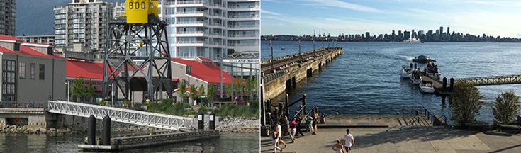 St Roch Dock Moorage for small vessels in North Vancouver
