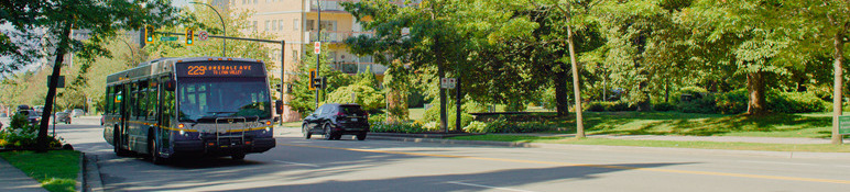 bus along Lonsdale Avenue
