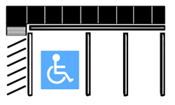 Barrier free accessible spaces