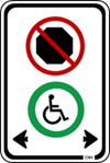 accessible parking sign