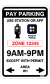 sign for Resident Permit Only parking