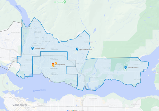 map 1. operating locations