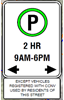 sign for Resident Exempt Parking