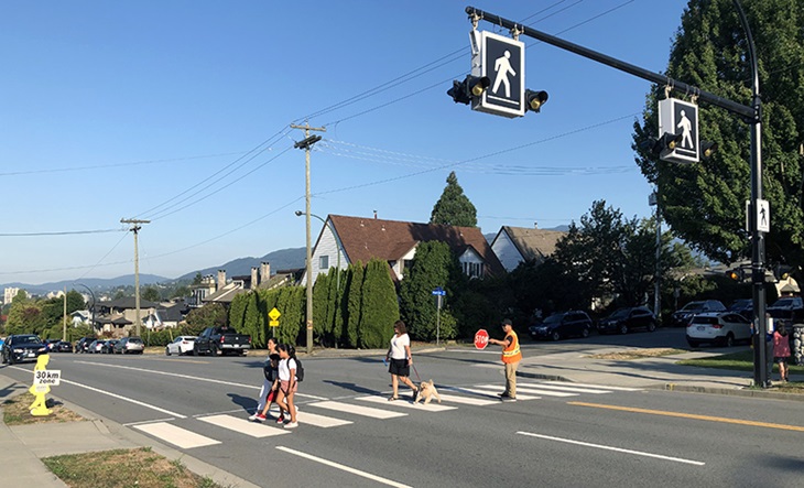 kids crossing street