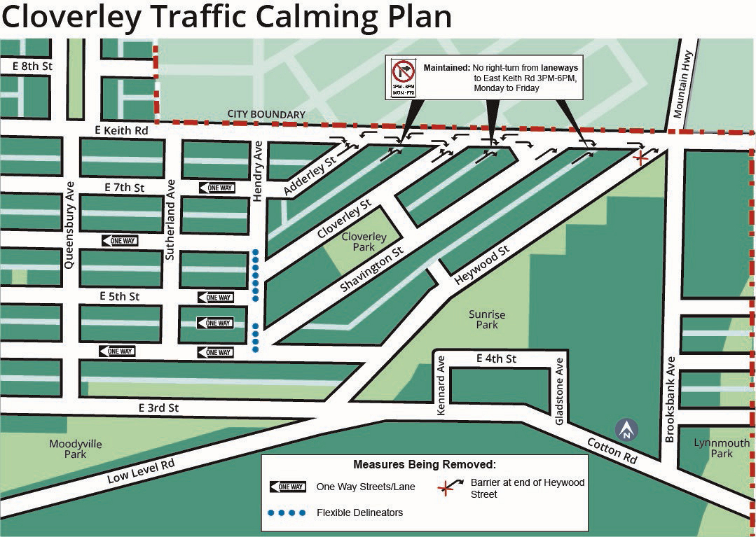 Cloverley traffic calming map