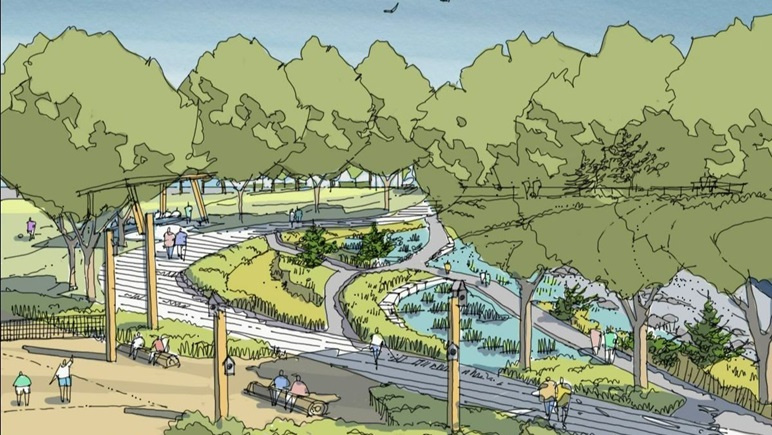 Kings Mill Walk Park rendering