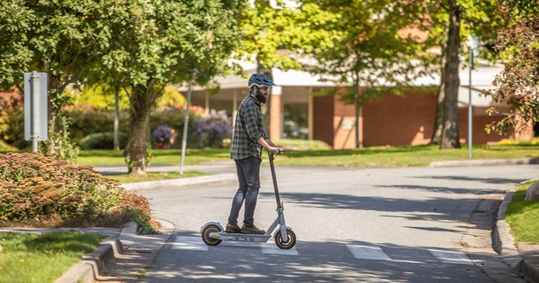 person on e-Scooter