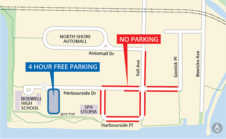 Harbourside No Parking Map