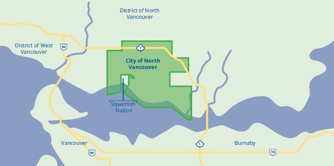 map of North Shore
