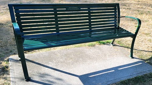 memorial park bench