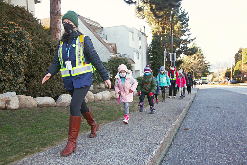 walking school bus participants