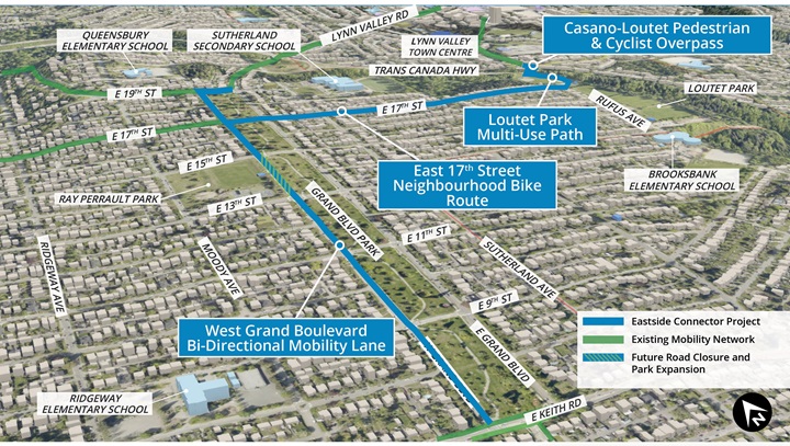 Eastside Connector Project Route Map