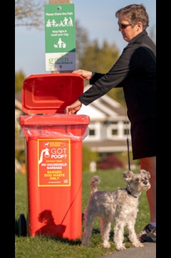 dog waste bin