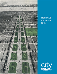 cover of the Heritage Register document