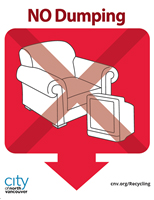 NO-Dumping Portrait Arrow